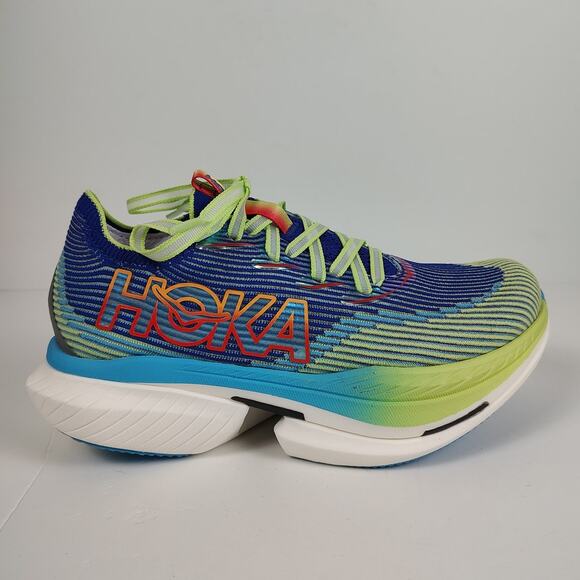 Hoka One One Cielo X1 Evening Sky/Lettuce athletic running shoes womens 8 - Picture 1 of 8